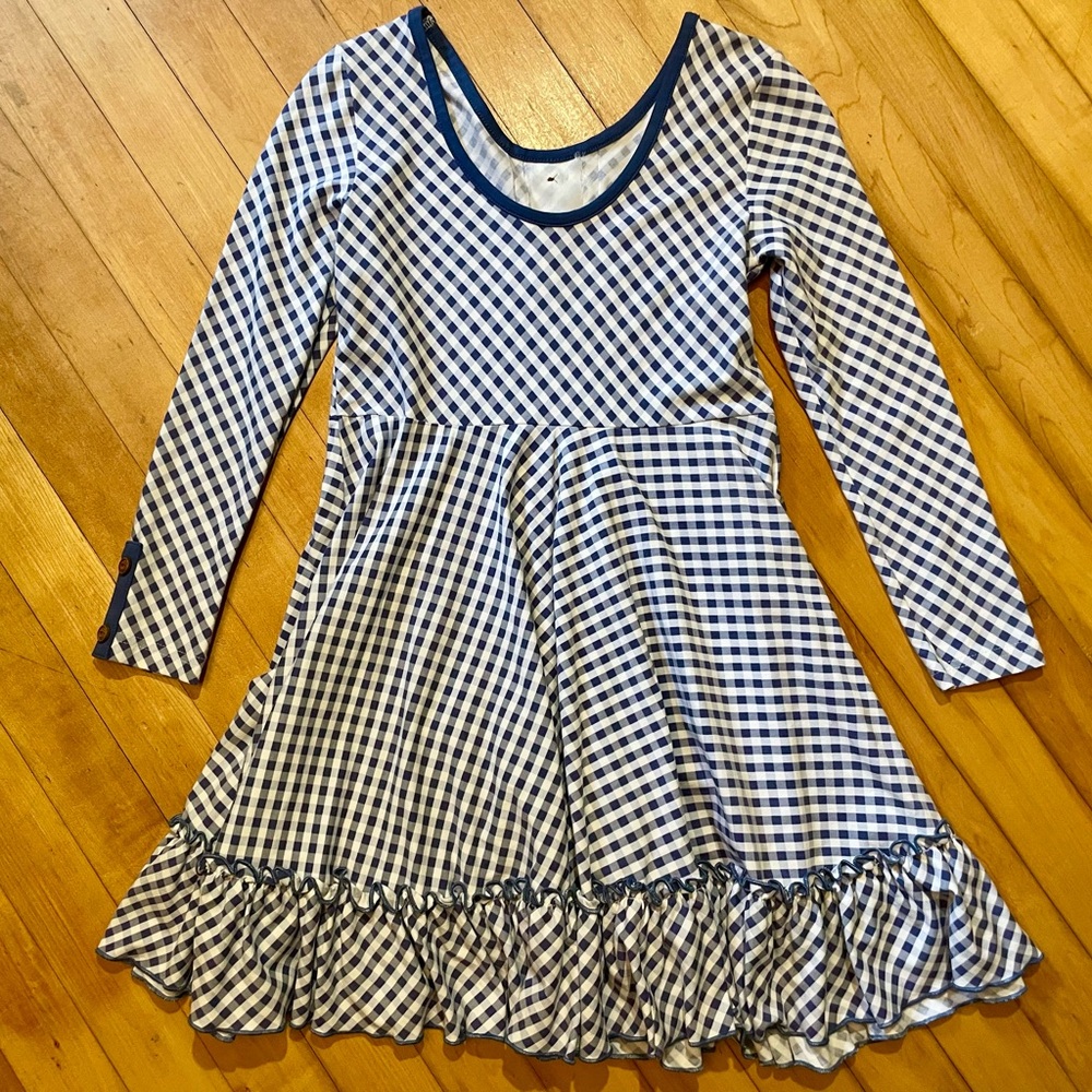 Serendipity Blue Gingham Dress - Picture 6 of 6